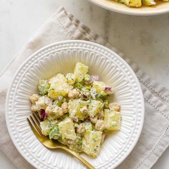 Creamy Chickpea + Potato Salad