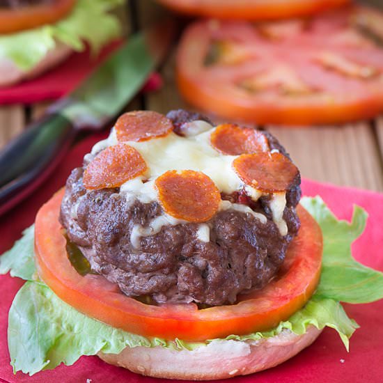 Pepperoni Pizza Burgers