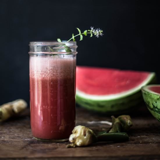 Watermelon, Ginger & Mint Juice