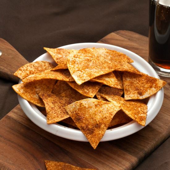 Home-made Doritos