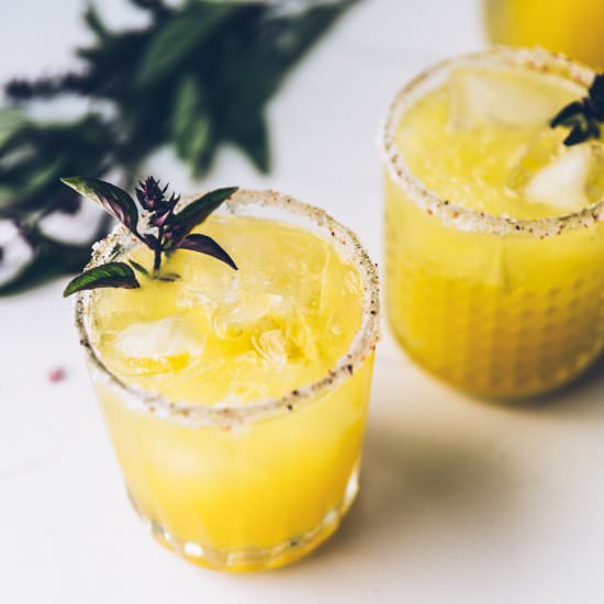 Golden Watermelon Cocktail