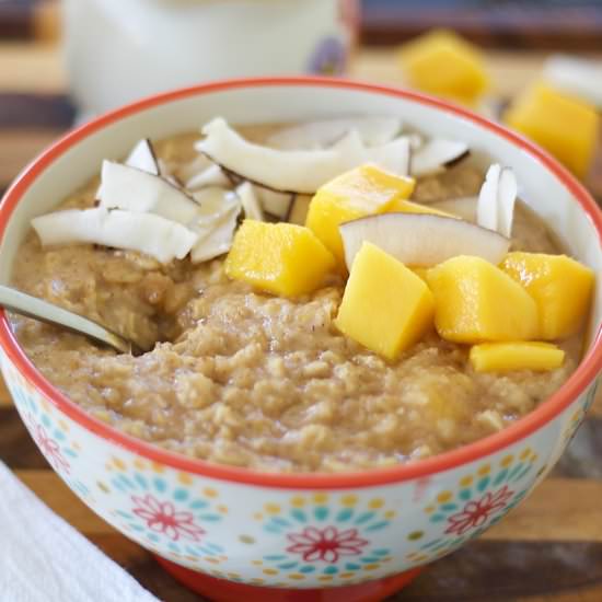 Mango Coconut Oatmeal