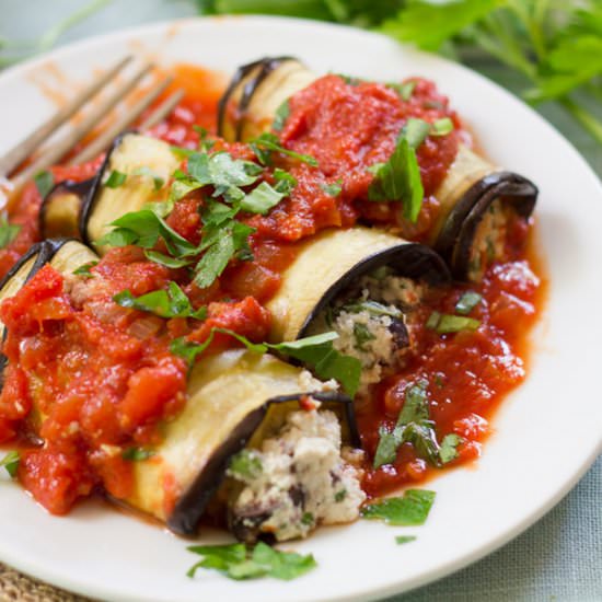 Vegan Eggplant Involtini