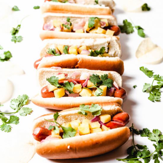Hawaiian Bacon Dogs