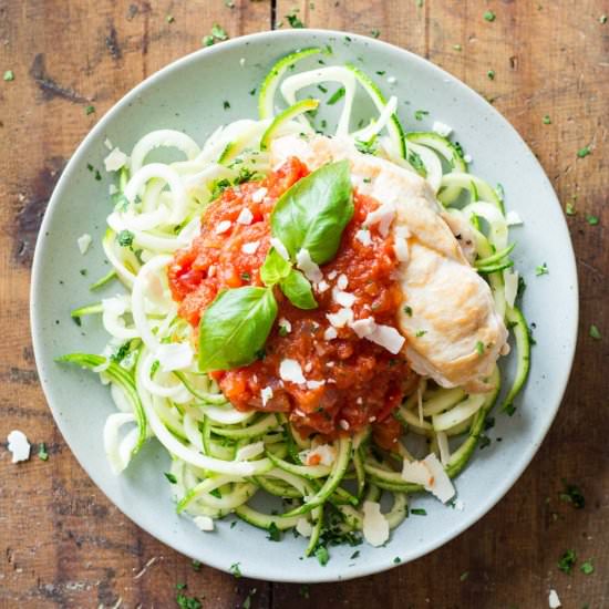 Easy Chicken Zoodles