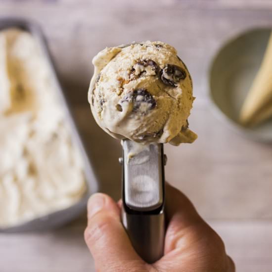 Homemade Rum and Raisin Ice Cream
