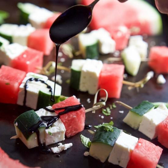 Watermelon Feta Bruschetta
