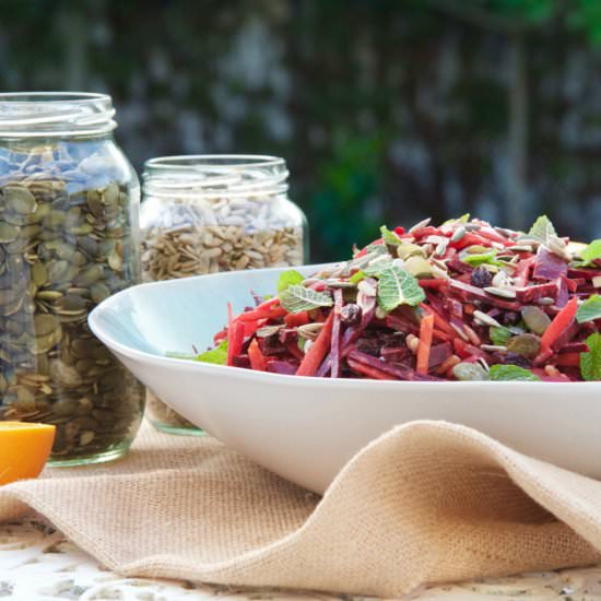 Raw Beetroot Salad