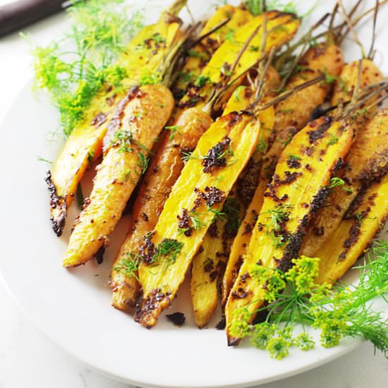 Mustard dill carrots
