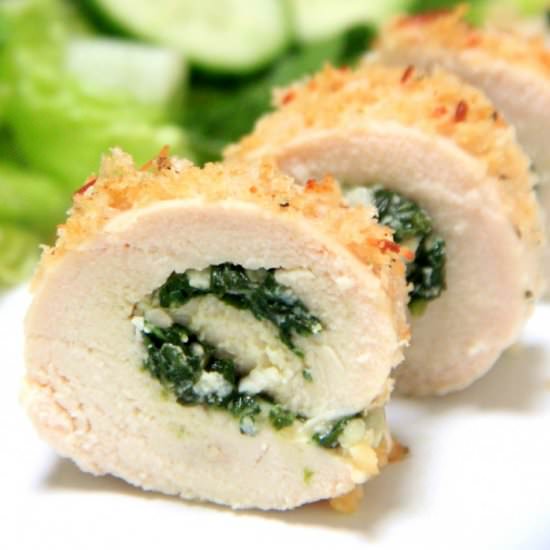 Chicken Rollatini with Spinach