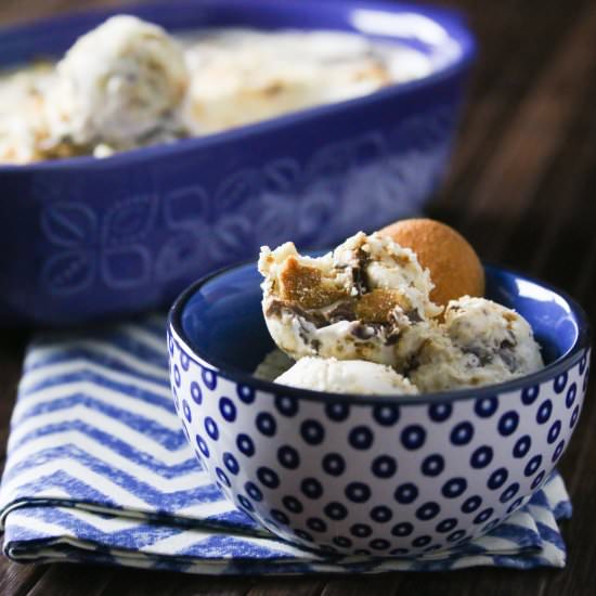 Easy No Churn Banana Cream Pie Ice