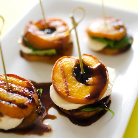 Grilled Peach Caprese