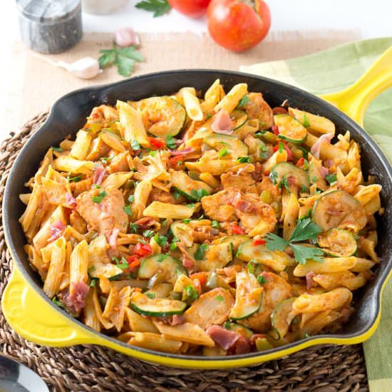 Italian Chicken and Prosciutto Past