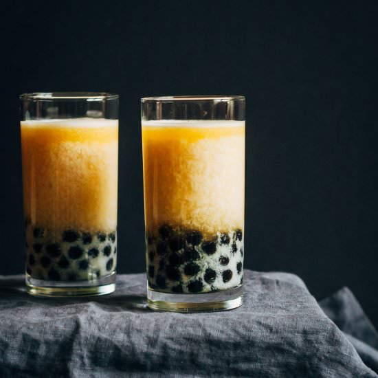 Peach Bubble Tea