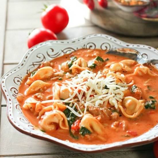 Tortellini and Sausage Soup