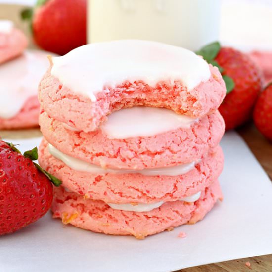 Easy Strawberry Lemonade Cookies