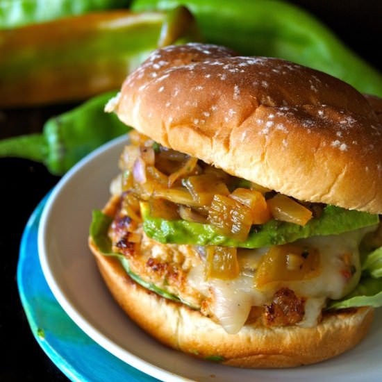 Hatch Chile Pineapple Turkey Burger