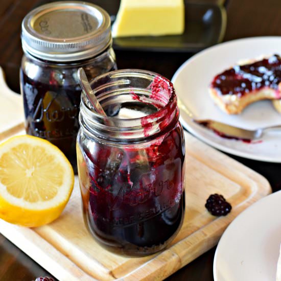 No Pectin Blackberry Freezer Jam