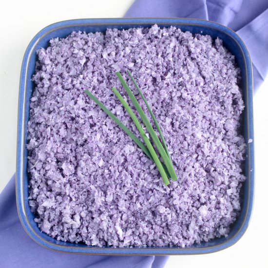 Purple Cauliflower Rice