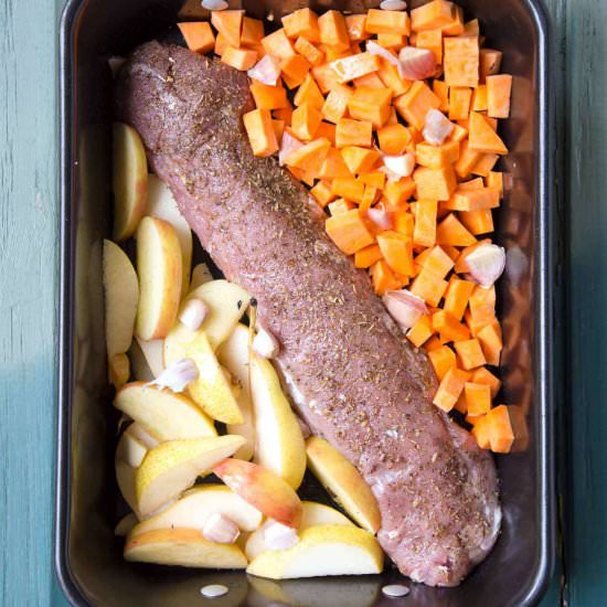 One Pan Roasted Pork Tenderloin