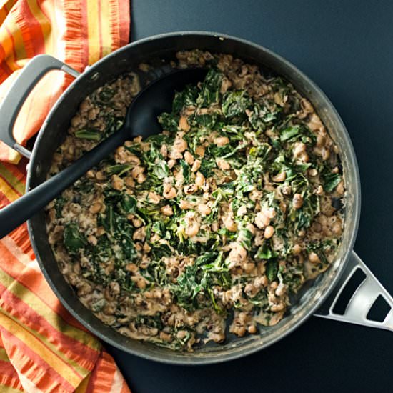 Maple Walnut Glazed Black-Eyed Peas
