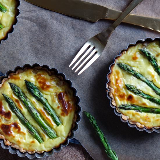 Three Cheese Asparagus Tart