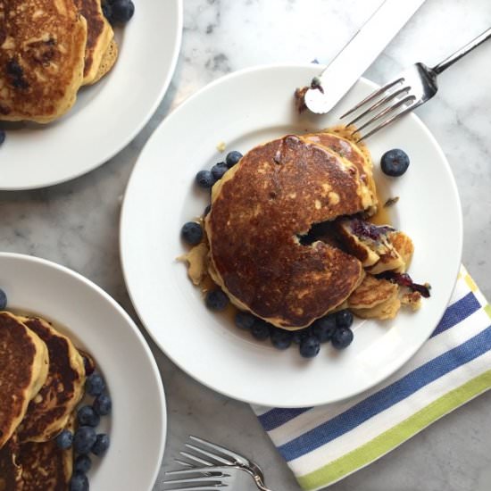 Oatmeal-Blueberry Pancakes