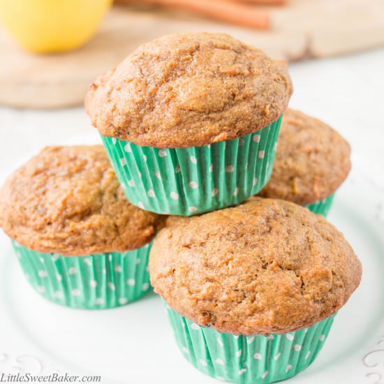 Healthy Apple Carrot Muffins