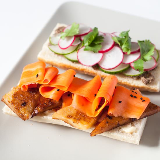 Polenta Bahn Mi Sandwich
