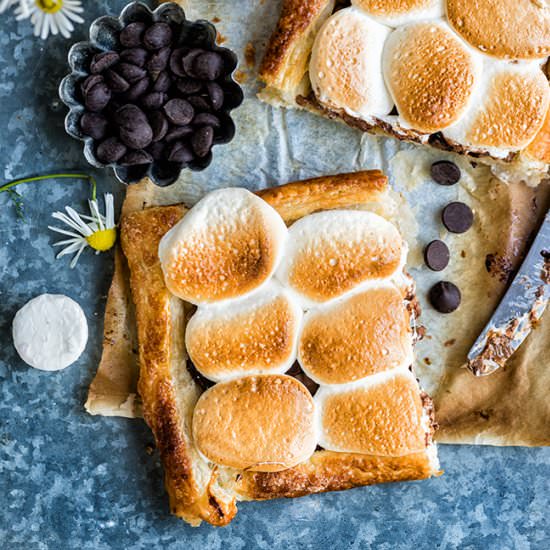 Three Ingredient S’mores Tart