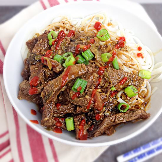 Spicy Beef Noodle Bowl