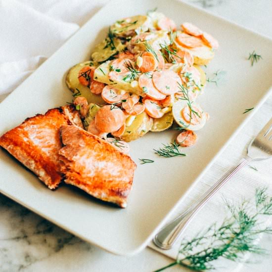 20 Min Salmon Dinner