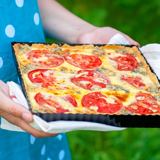 Quiche with tomatoes!