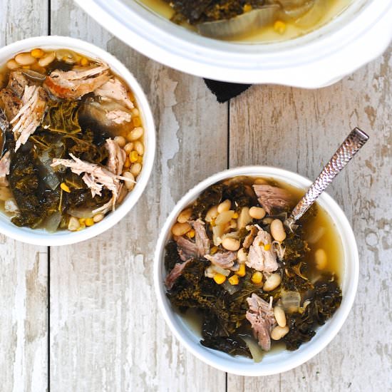 Pork, Kale & White Bean Stew