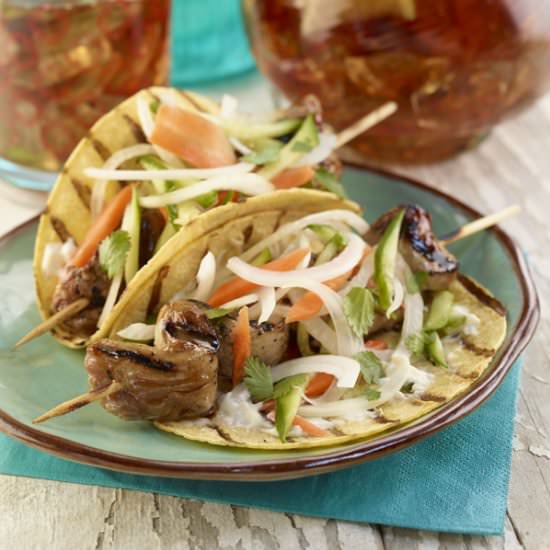 Banh Mì Tacos with Vidalia Slaw