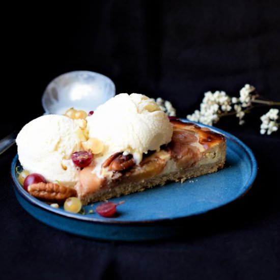 Peach, orange blossom & pecan pie