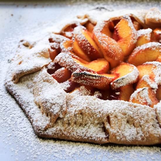 Easy Rustic Peach Galette