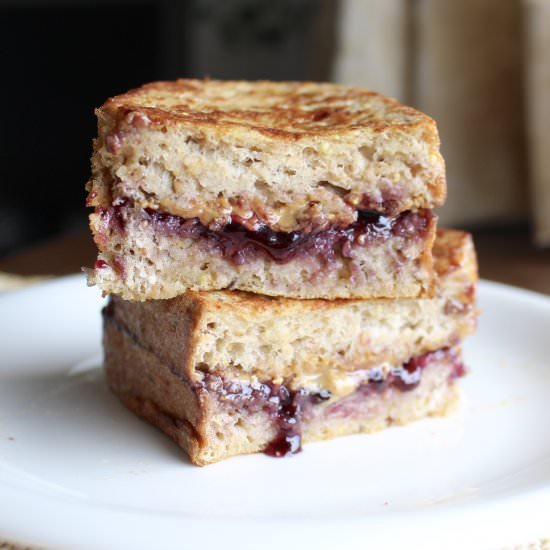 PB&J stuffed french toast