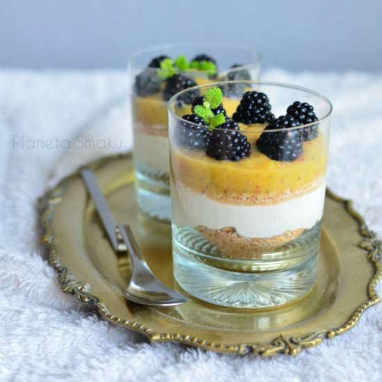 Cheesecake in a glass