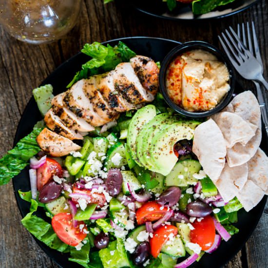Mediterranean Grilled Chicken Salad