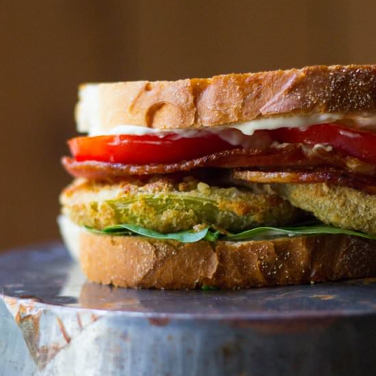 ‘Fried’ Green Tomato BLTs