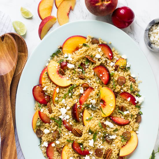 Quinoa Stone Fruit Salad
