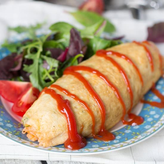 Japanese Omelette Rice (Omurice)