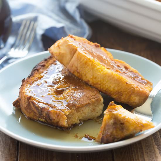Overnight Pumpkin French Toast