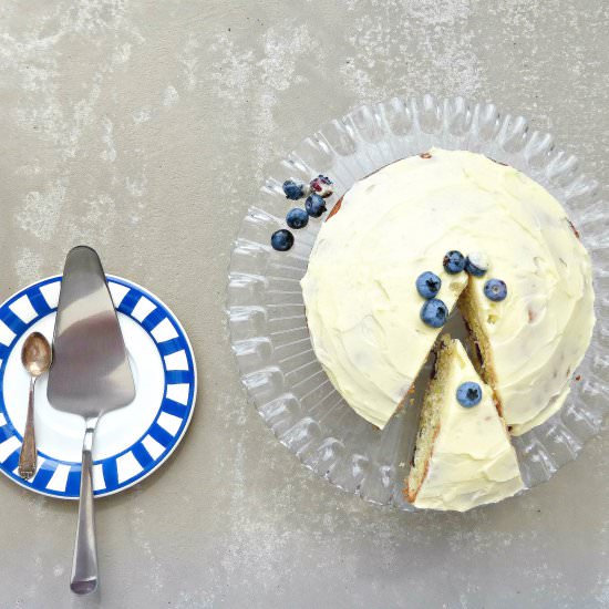 Blueberry and Courgette Cake