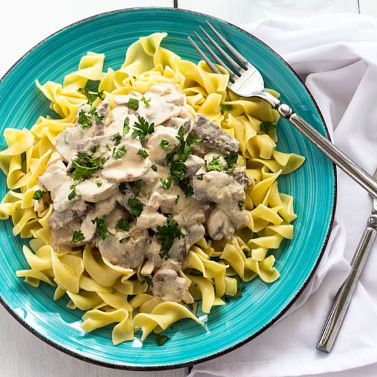 Beef Stroganoff