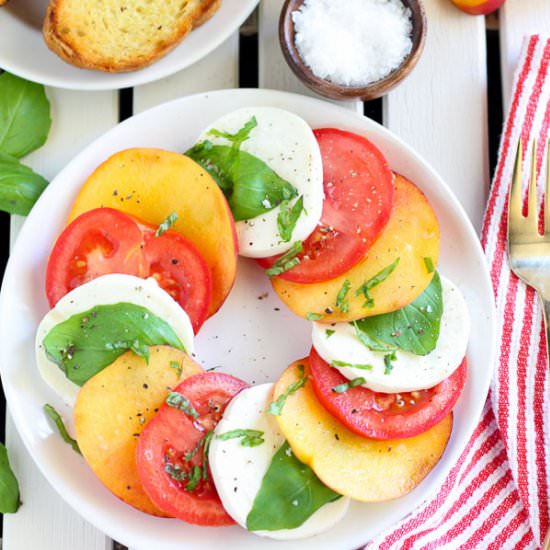 Peach Caprese Salad
