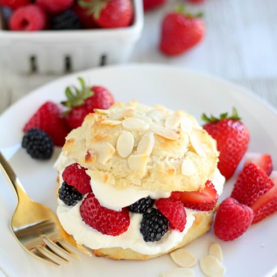 Almond Berry Shortcakes