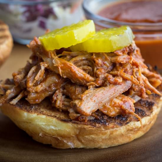 Sweet & Tangy BBQ Pork Sandwiches