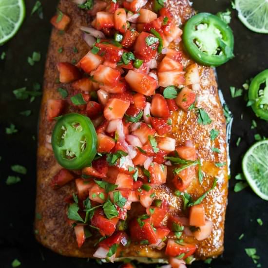 Spice Rubbed Cedar Plank Salmon